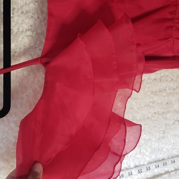 Vintage house of nu mode formal red maxi dress - Picture 3 of 8